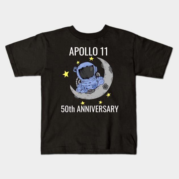 Apollo 11 50th Anniversary Kids T-Shirt by artbypond